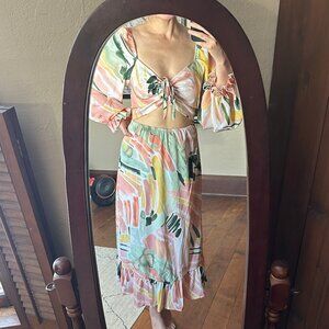 SHEIN Pastel Cut-Out Dress